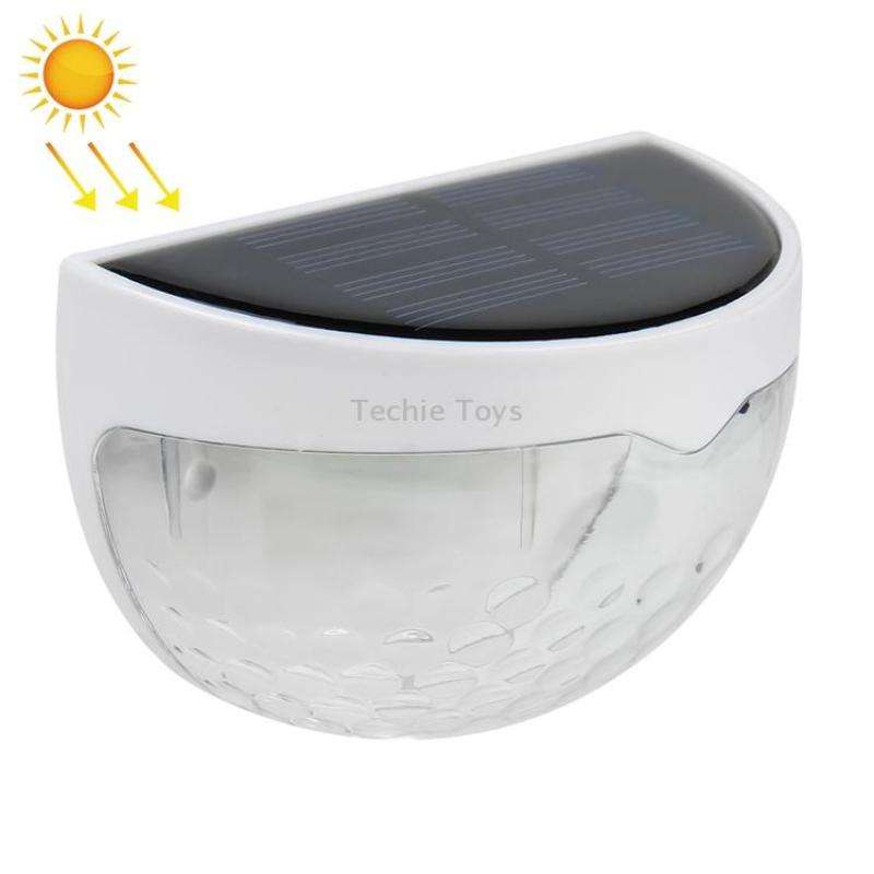 6 LED Outdoor Solar Water Drop Fence Light(Warm White)
