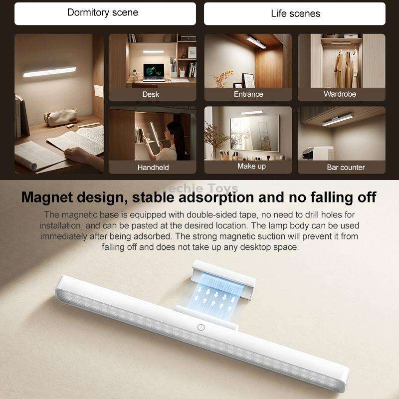 Original Xiaomi Mijia Magnetic Reading Lamp 2000mAh Type-C Rechargeable LED Desk Lamp