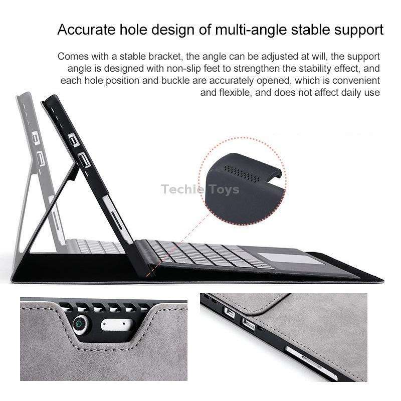 For Microsoft Surface Pro 7 / 7+ South African Sheepskin Magnetic Horizontal Flip Leather Case with