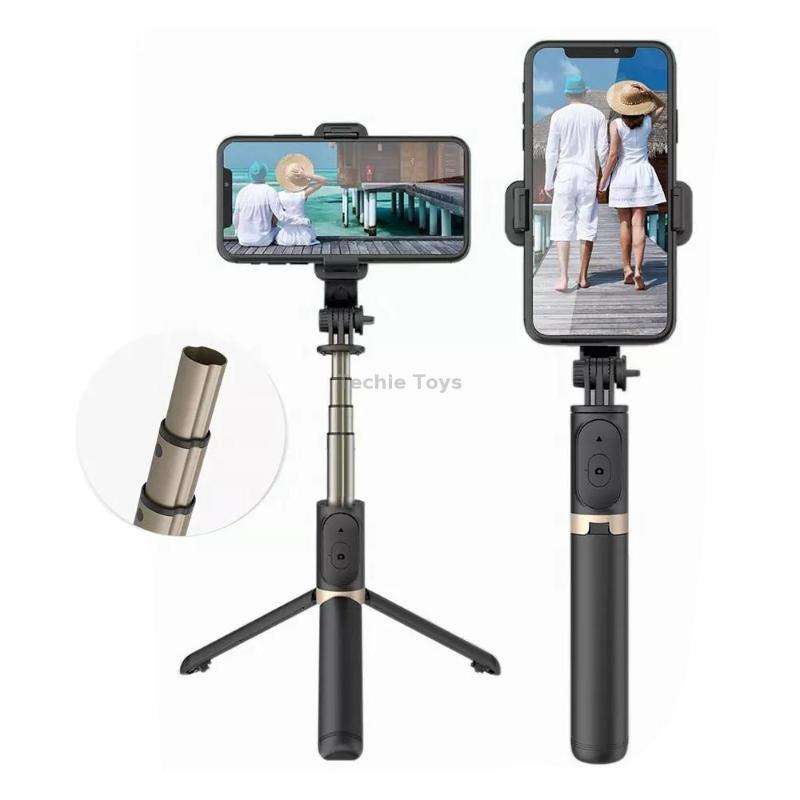 Q03 Bluetooth Remote Control Tripod Selfie Stick Phone Holder (White)