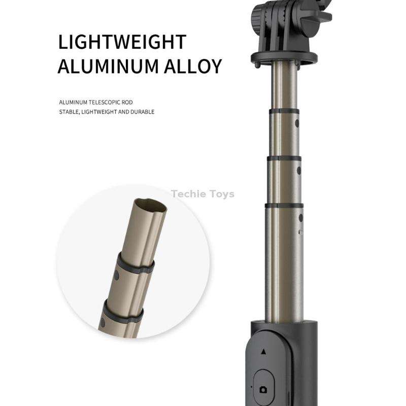 Q03 Bluetooth Remote Control Tripod Selfie Stick Phone Holder (White)