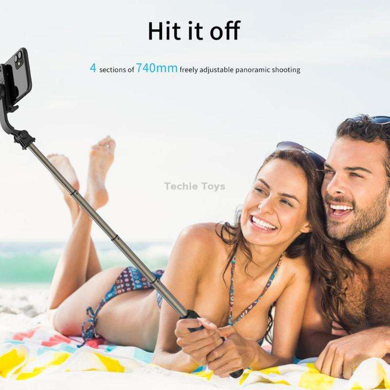 Q03 Bluetooth Remote Control Tripod Selfie Stick Phone Holder (White)