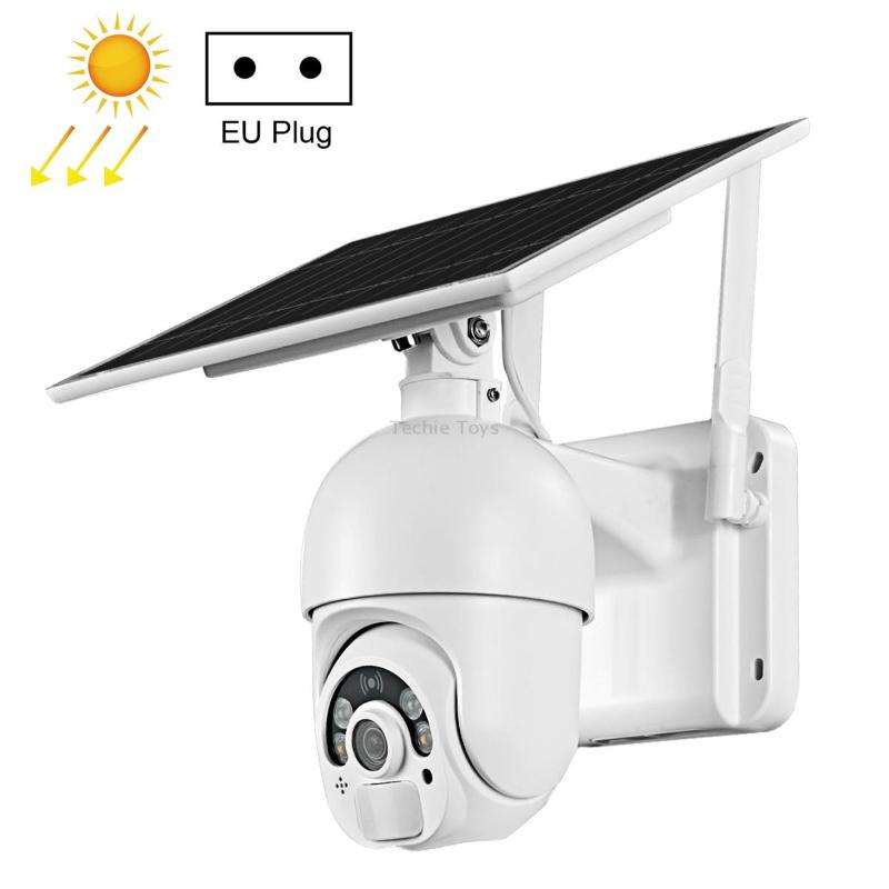 T22 1080P Full HD Solar Powered 4G Network EU Version Camera, Support PIR Alarm, Night Vision, Two W