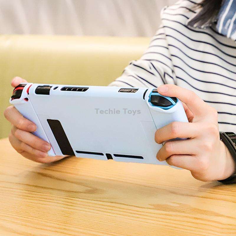 For Nintendo Switch Pure Color Shockproof TPU Case(Purple)