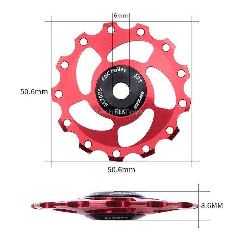 GUB V13 13T Bicycle Rear Derailleur Jockey Wheel (Black)