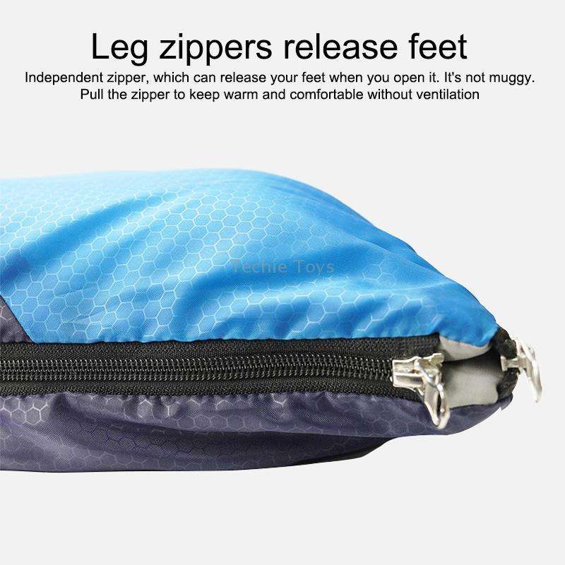 AOTU AT6101 1.6kg Outdoor Camping Stitchable Envelope Warm Sleeping Bag(Navy Blue)