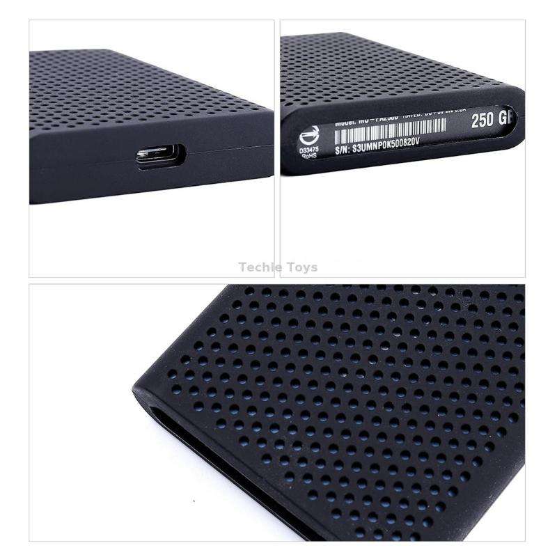 PT500 Scratch-resistant All-inclusive Portable Hard Drive Silicone Protective Case for Samsung Porta