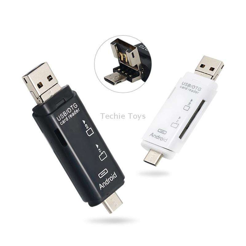 D-178 5 In 1 Type-C / USB-C Multi-function Card Reader (White)