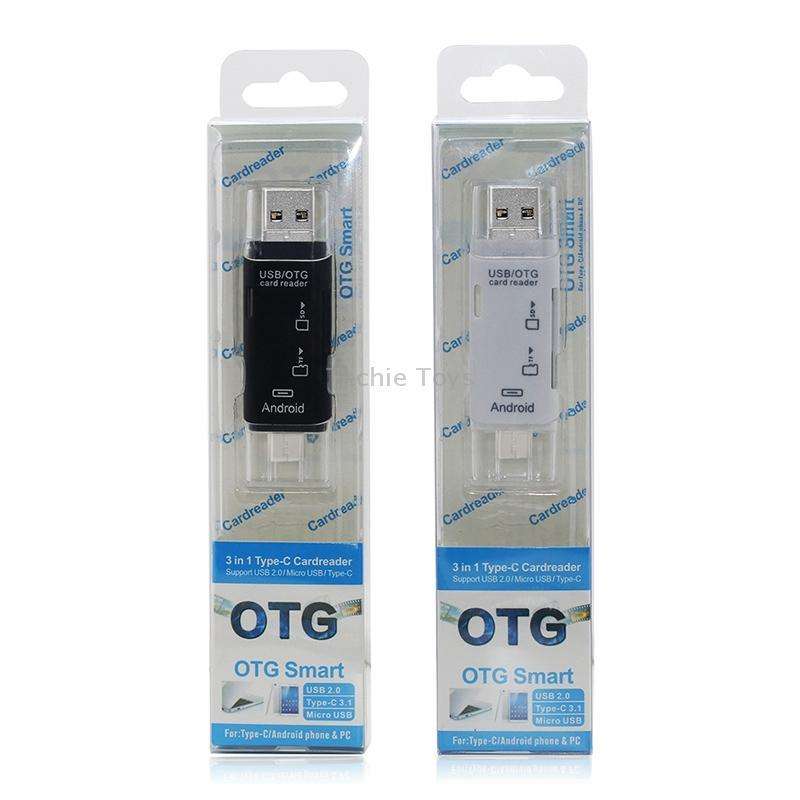 D-178 5 In 1 Type-C / USB-C Multi-function Card Reader (White)