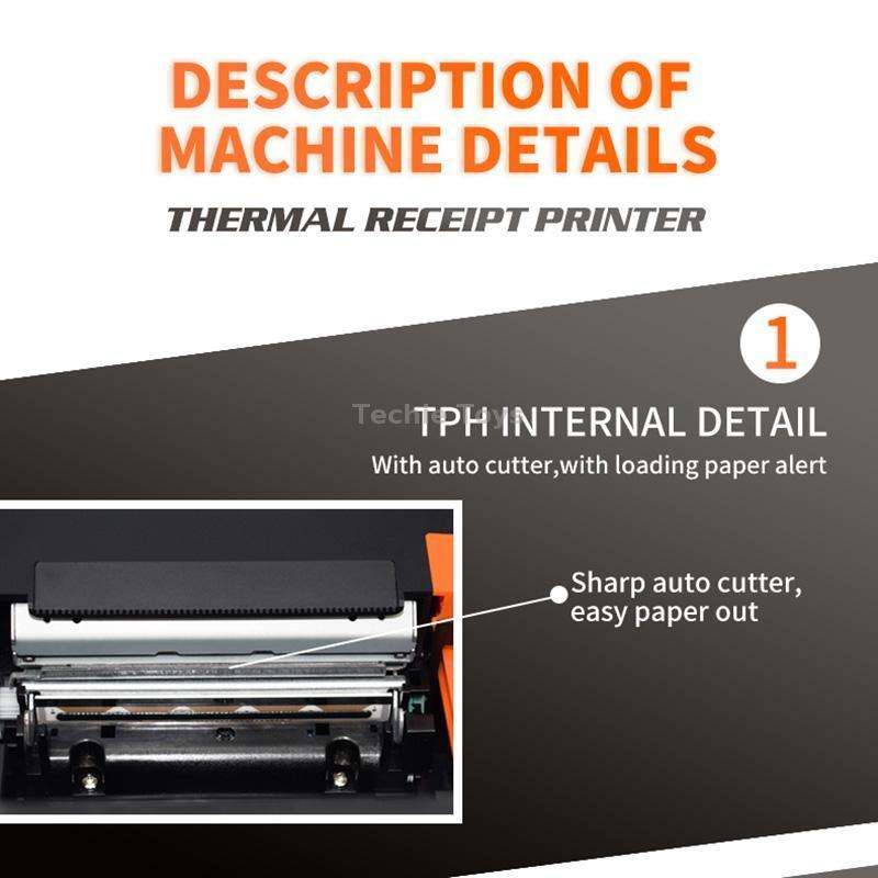 ZJ-8360 USB Auto-cutter 80mm Thermal Receipt Printer(UK Plug)