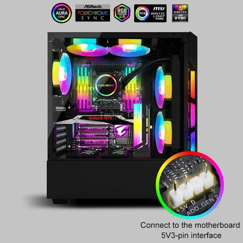 COOLMOON CM-GH2 5V ARGB GPU Holder (White)