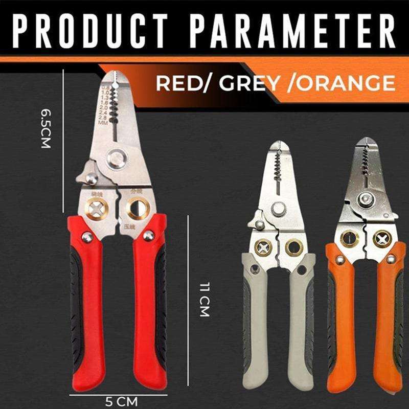 Multi-functional Wire Splitting Pliers Electrician Manual Tool (Orange)