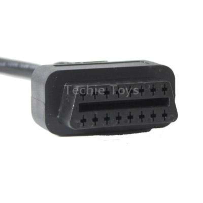 38 Pin OBDII Connector Cable(Black)
