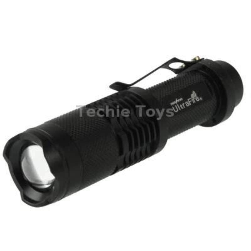 UltraFire Focus Flashlight, 3 Mode, XM-L T6 LED, White Light, Luminous Flux: 700lm, Length: 11.6cm(B