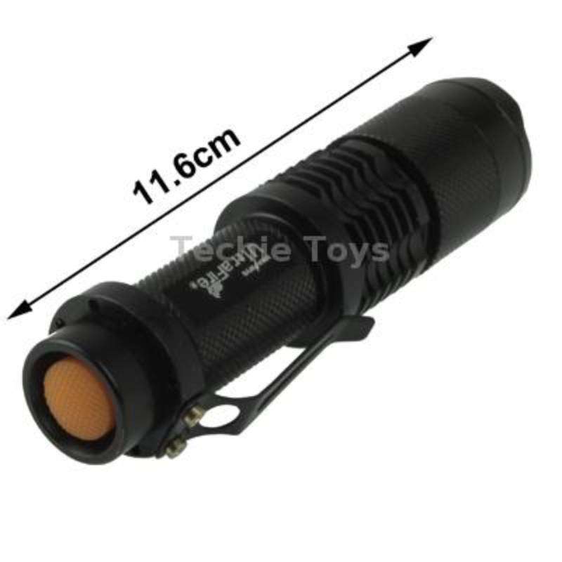 UltraFire Focus Flashlight, 3 Mode, XM-L T6 LED, White Light, Luminous Flux: 700lm, Length: 11.6cm(B