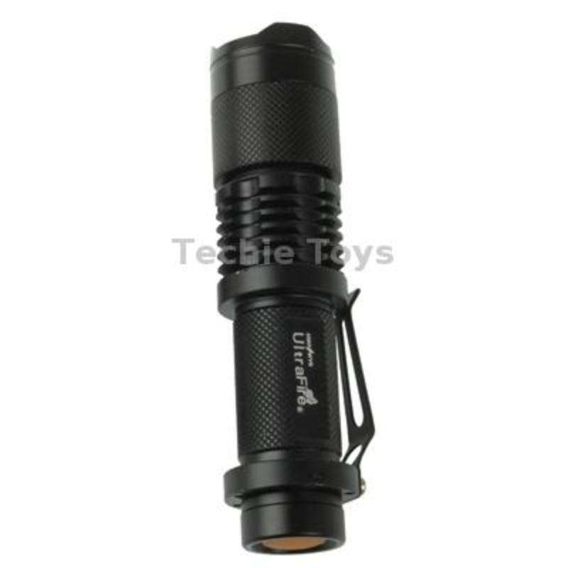 UltraFire Focus Flashlight, 3 Mode, XM-L T6 LED, White Light, Luminous Flux: 700lm, Length: 11.6cm(B
