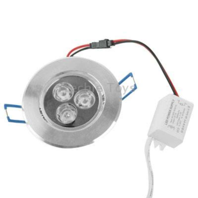 3W Ceiling Light Down Light Bulb, 3 LED, Warm White Light, AC 85-265V
