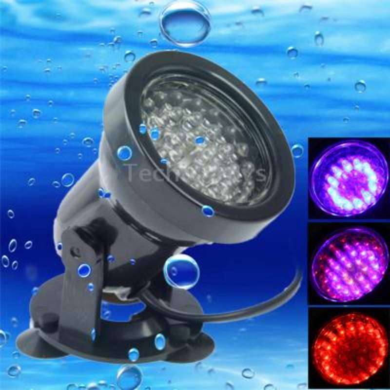 2.3W Waterproof Spotlights, 36 LED Amphibious Fish tank / Aquarium Colorful Light, Waterproof depth: