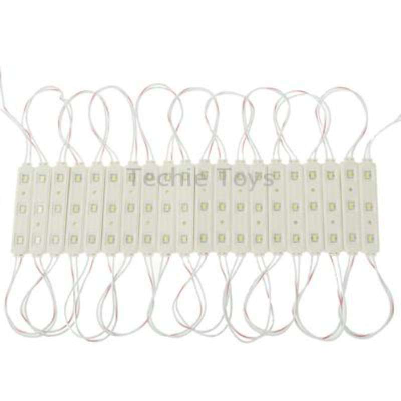 Module Light Strip, 20x 3-LED White Light 5630 SMD LED, DC 12V