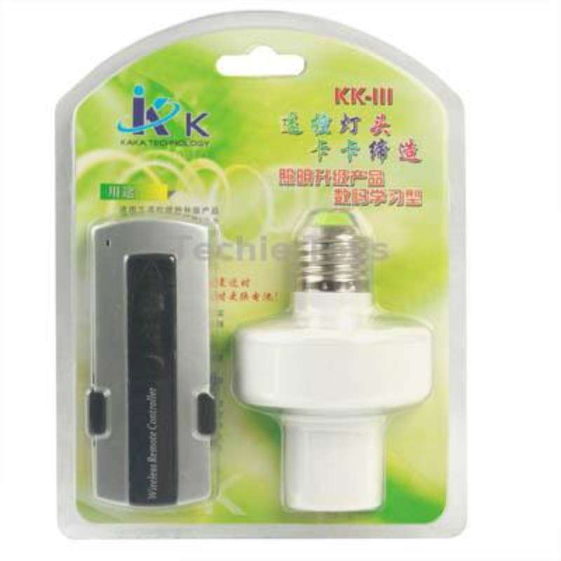 E27 Wireless Remote Control Lamp ,360-Degree(Full Range) Remote Contro(White)