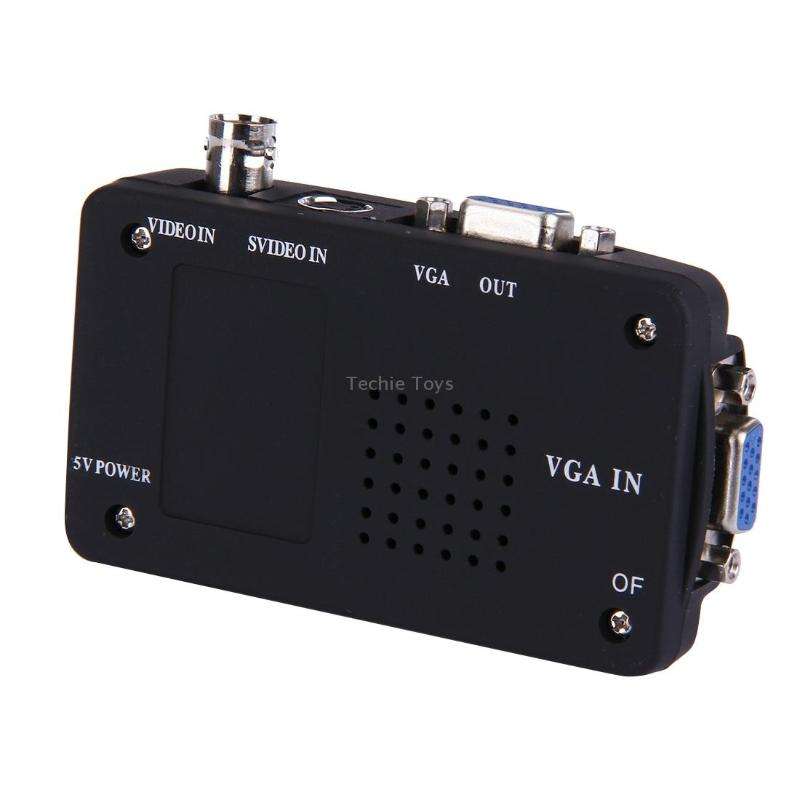 BNC / S-Video to VGA Video Converter(EU Plug)