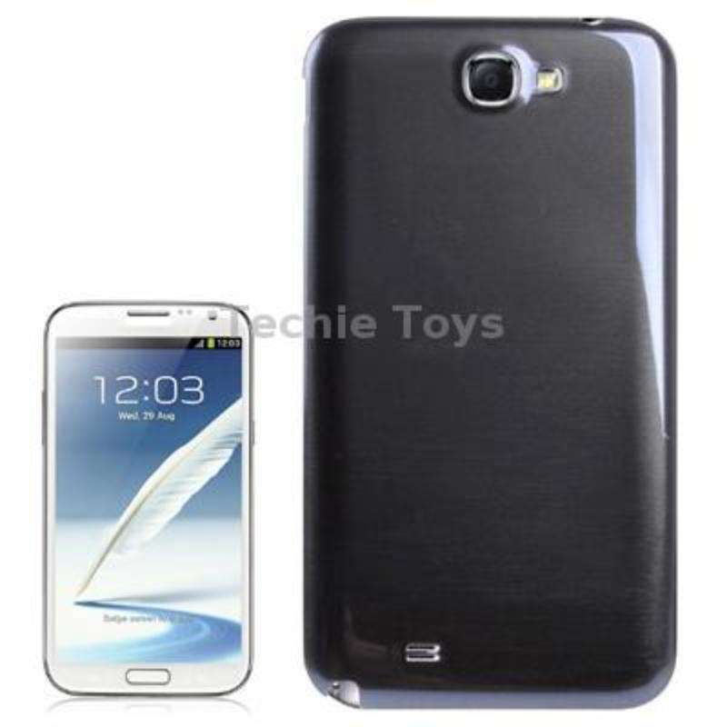 For Galaxy Note II / N7100 Original Plastic Back Cover with NFC (Dark Grey)