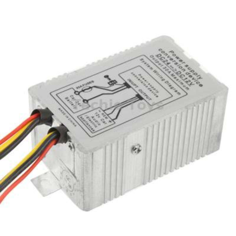 DC 24V to 12V Car Power Step-down Transformer, Rated Output Current: 5A