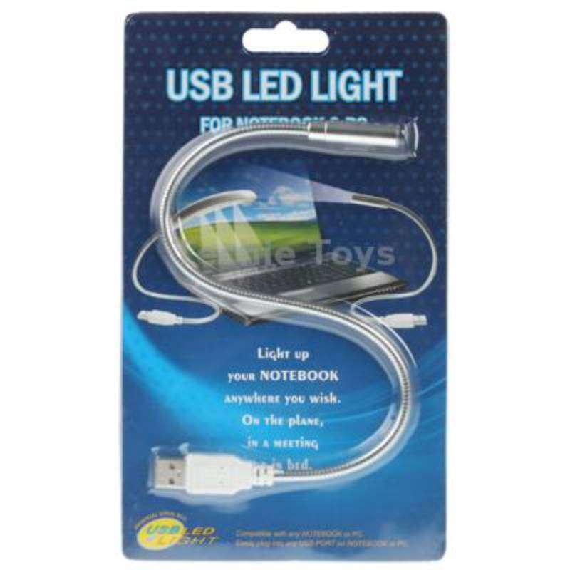 USB Flexible LED Light, Length: 27cm(Silver)