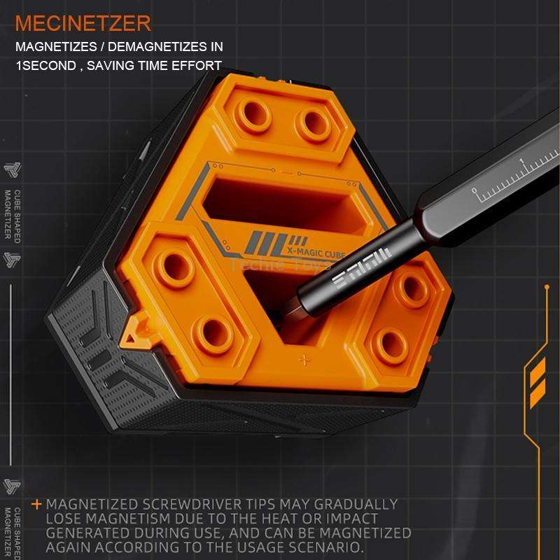 JAKEMY JM-Z21 Cube Shaped Screwdriver Magnetizer/Demagnetizer (Purple)