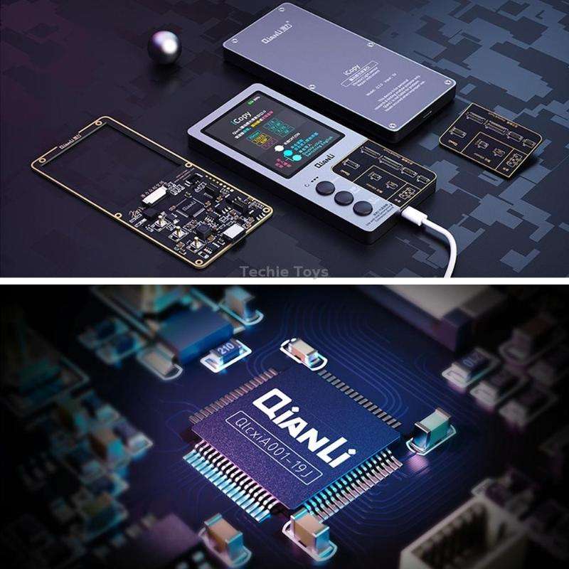 For iPhone 6 - 14 Pro Max 3 in 1 Qianli iCopy Plus 2.2 Repair Detection Programmer Set, Plug: US