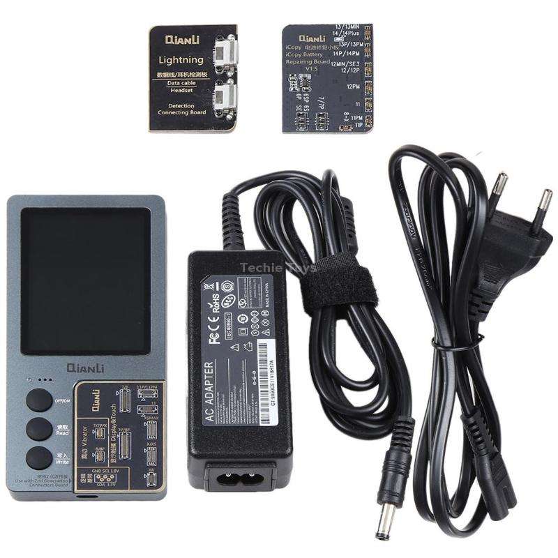 For iPhone 6 - 14 Pro Max 3 in 1 Qianli iCopy Plus 2.2 Repair Detection Programmer Set, Plug: US
