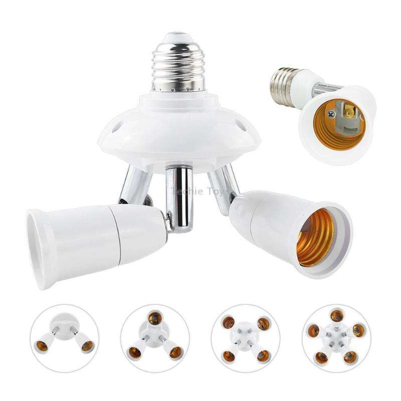 E27 to E27 Splitter Adjustable LED Light Bulb Holder Adapter Converter Socket Light Bulb Holder, typ