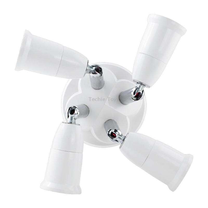 E27 to E27 Splitter Adjustable LED Light Bulb Holder Adapter Converter Socket Light Bulb Holder, typ