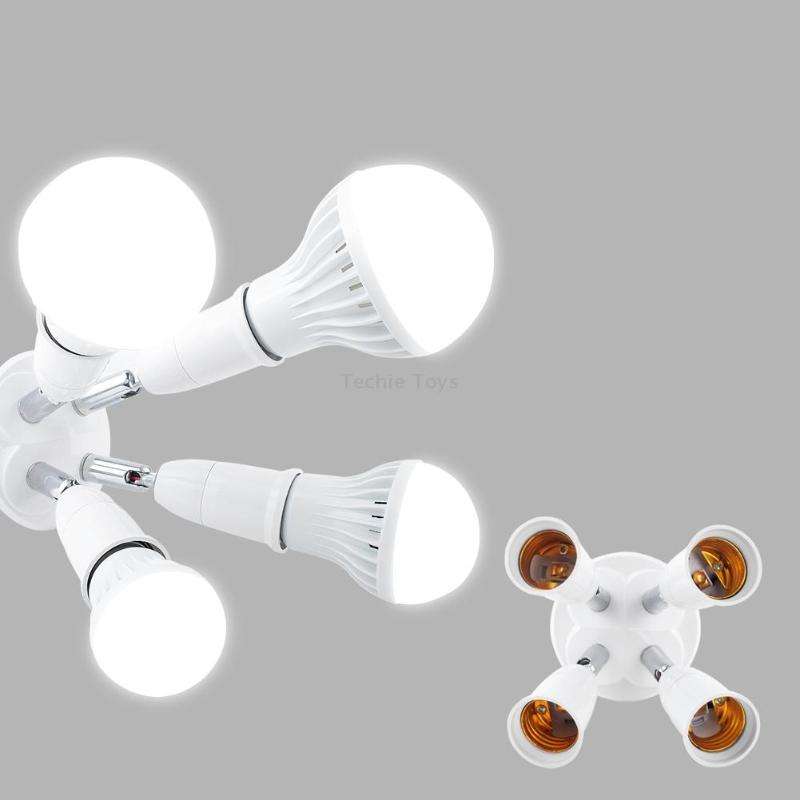 E27 to E27 Splitter Adjustable LED Light Bulb Holder Adapter Converter Socket Light Bulb Holder, typ