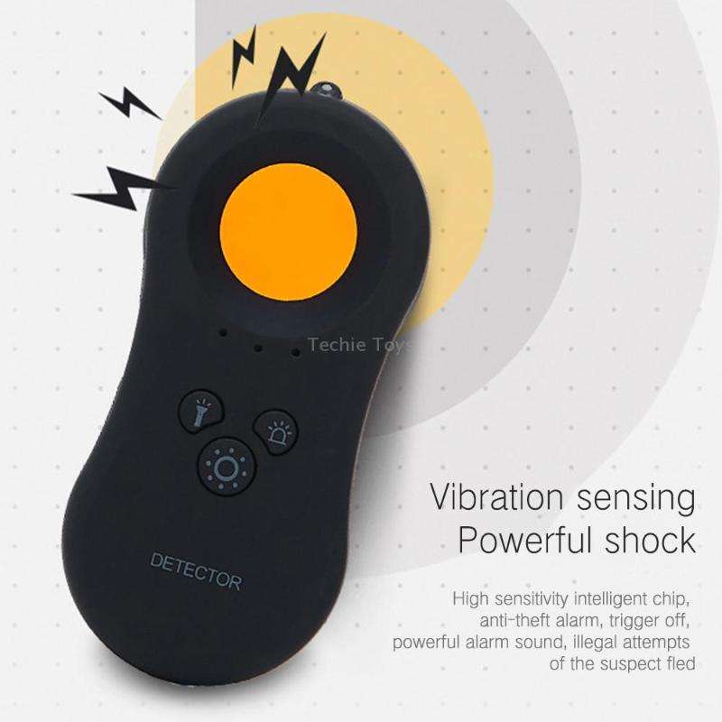 Hotel Anti-Spy Monitoring Detector Portable Monitor Camera Alarm Flashlight Anti-theft Home Infrared