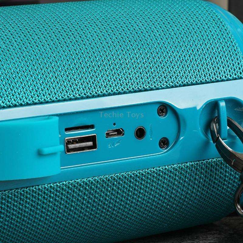 T&G TG537 RGB Light Portable Waterproof Bluetooth Speaker Supports FM / TF Card(Blue)