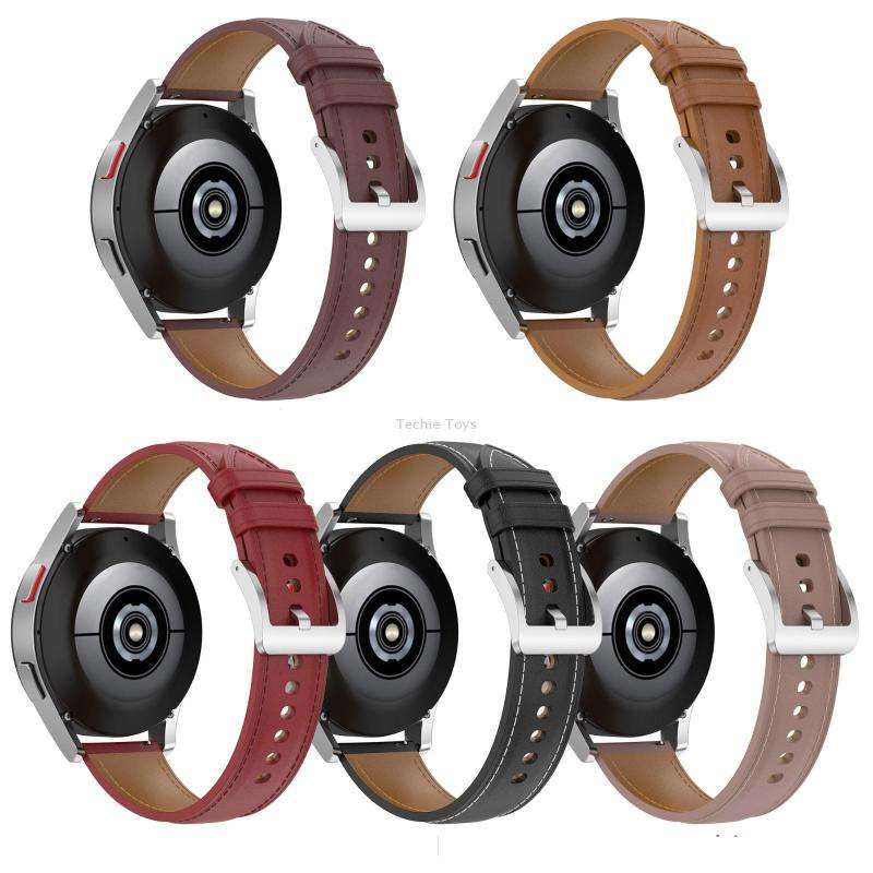 For Garmin Vivomove Sport Embossed Genuine Leather Watch Band(Dark Brown)