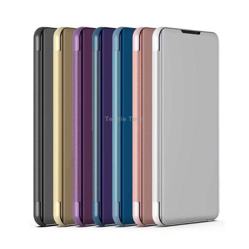 For Samsung Galaxy A13 4G Plated Mirror Horizontal Flip Leather Case with Holder(Silver)