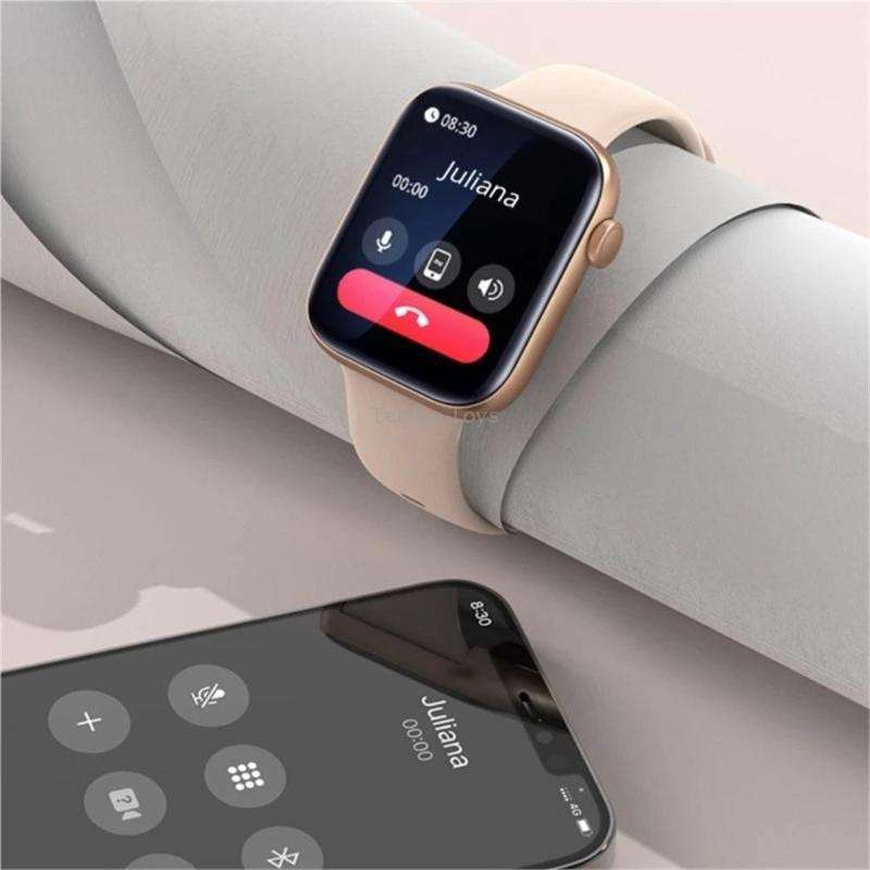 P45 1.8 inch Color Screen Smart Watch,Support Heart Rate Monitoring/Blood Pressure Monitoring(Black)