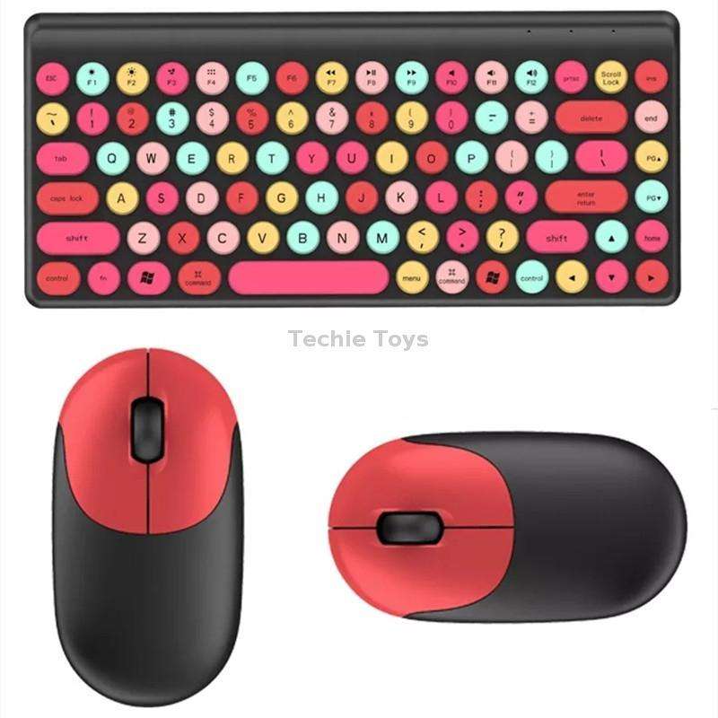 QW02 Wireless Keyboard Mouse Set(Pink)