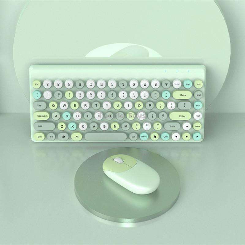 QW02 Wireless Keyboard Mouse Set(Pink)