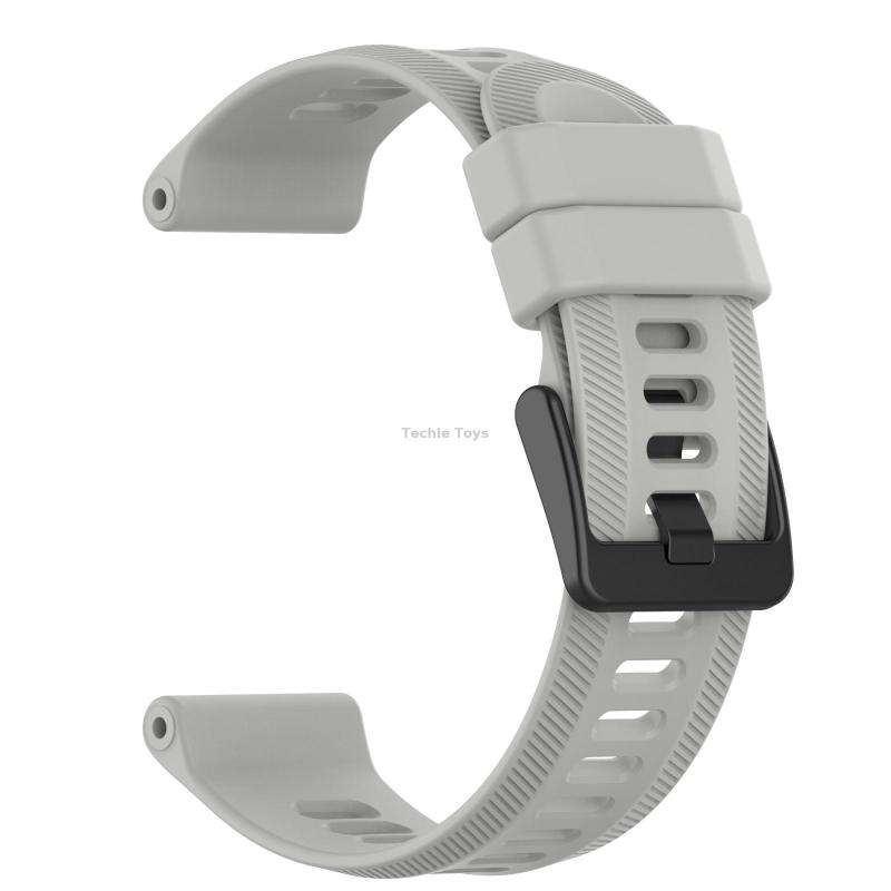 For Garmin Fenix 6 Pro GPS 22mm Solid Color Silicone Watch Band(Rock Gray)