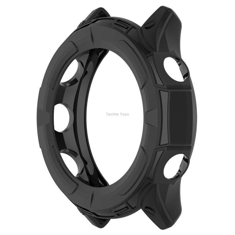 For Garmin Forerunner 955 Shockproof TPU Protective Watch Case(Black)