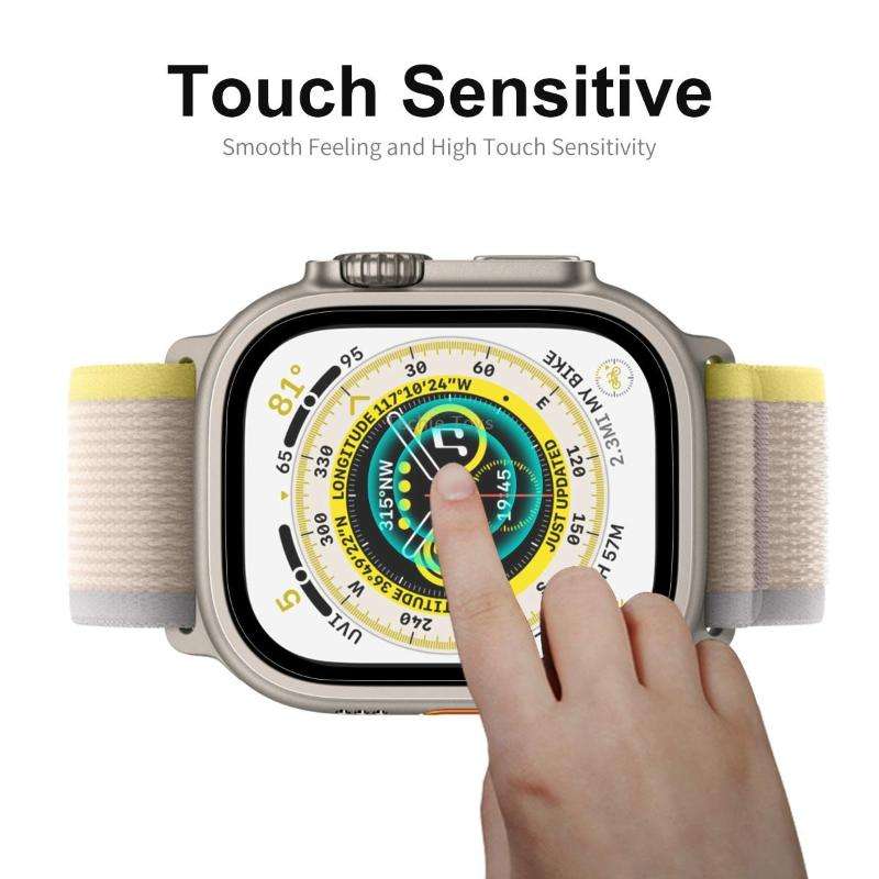 For Apple Watch Ultra / Ultra 2 / Ultra 3 49mm 2pcs ENKAY 9H Full Cover Tempered Glass Watch Film