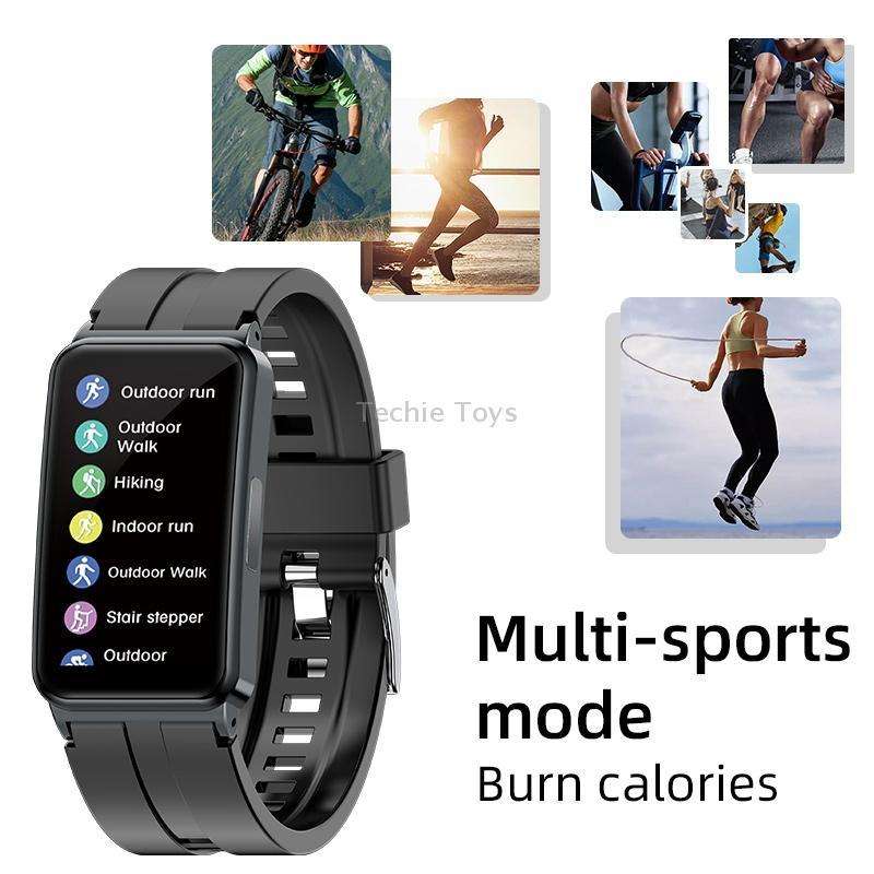 EP01 1.47 inch Color Screen Smart Watch,Support Heart Rate Monitoring/Blood Pressure Monitoring(Blac