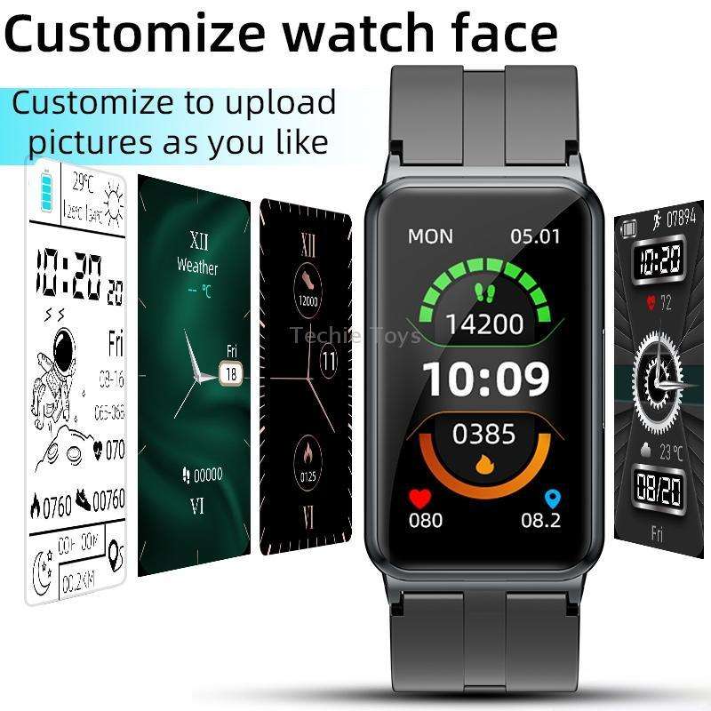 EP01 1.47 inch Color Screen Smart Watch,Support Heart Rate Monitoring/Blood Pressure Monitoring(Blac