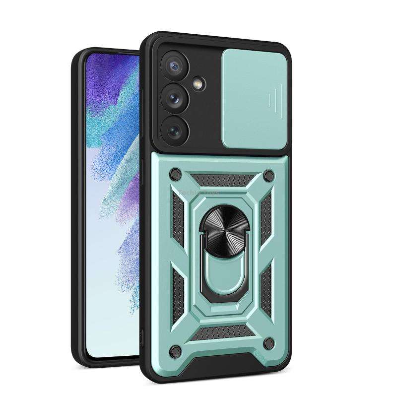 For Samsung Galaxy A54 5G Sliding Camera Cover Design TPU+PC Phone Case(Dark Green)