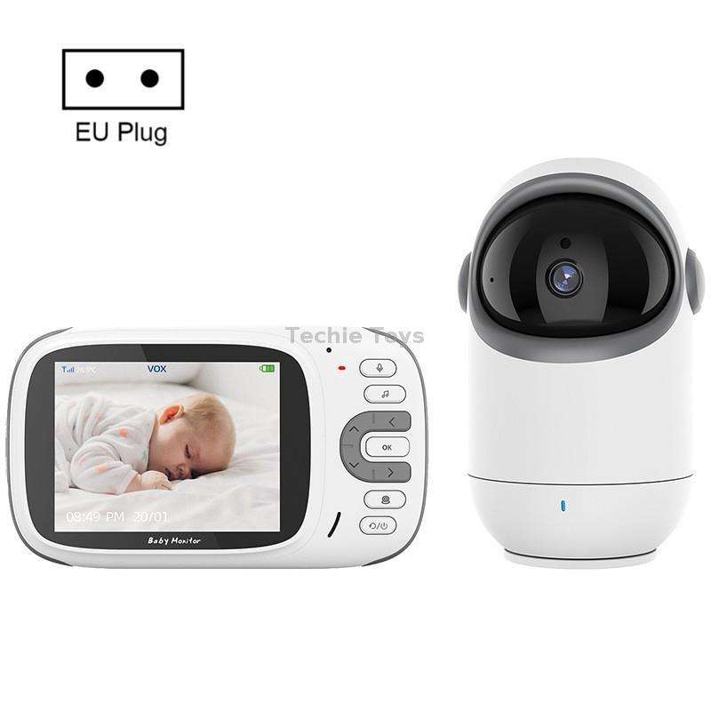 VB802 3.2 inch Baby Monitor Wireless Digital Video Rotating Camera(EU Plug)