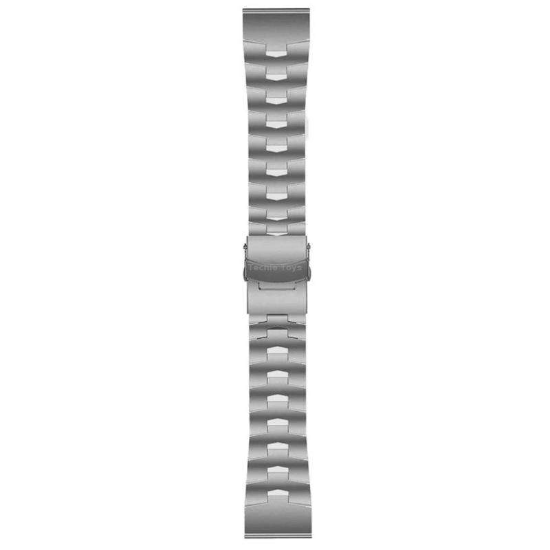 For Garmin Fenix 6 Sapphire GPS 22mm Titanium Alloy Quick Release Watch Band(Titanium Gray)