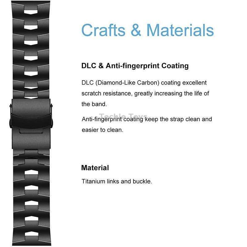 For Garmin Fenix 6 Sapphire GPS 22mm Titanium Alloy Quick Release Watch Band(Titanium Gray)
